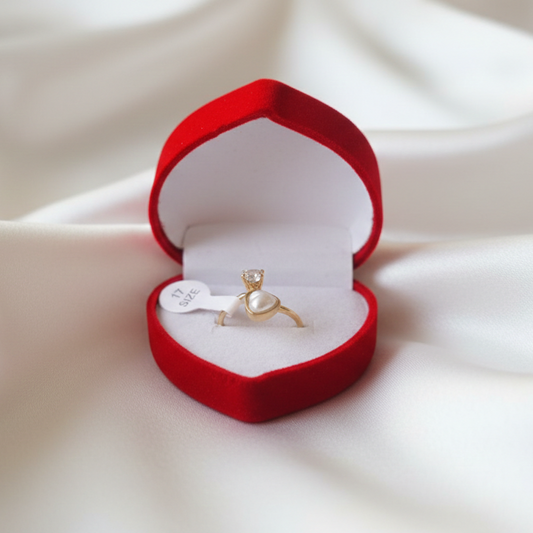 Pearl Heart Ring