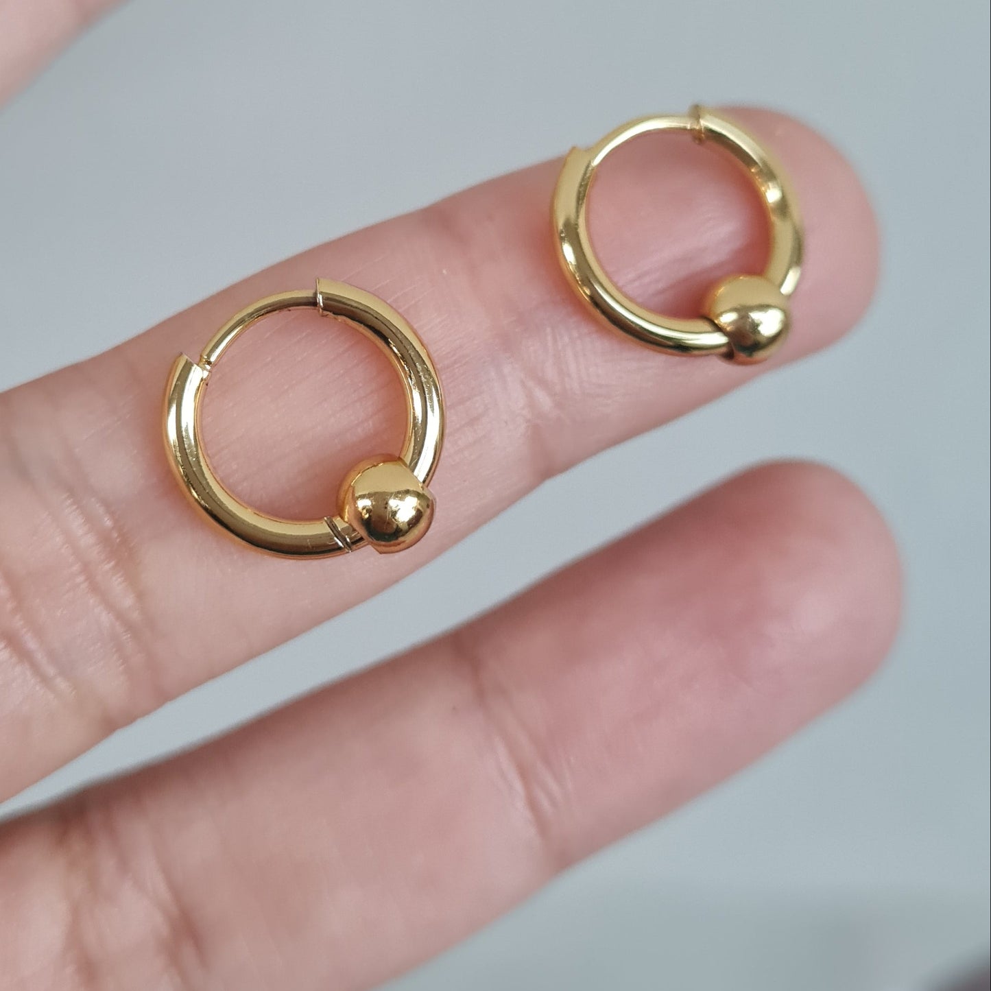 بالیاں  (Ball Hoops) Stainless Steel