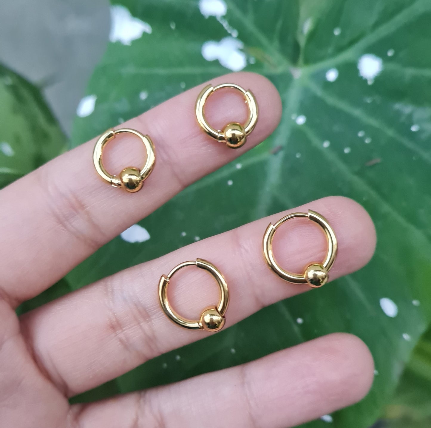 بالیاں  (Ball Hoops) Stainless Steel