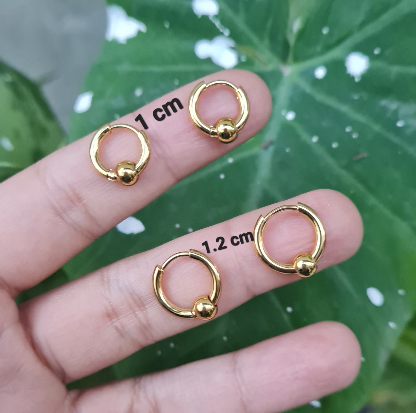بالیاں  (Ball Hoops) Stainless Steel