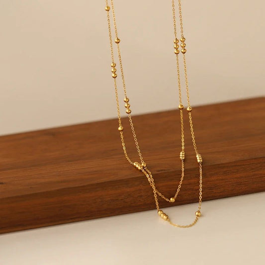 Ball Double Layered Neck Chain