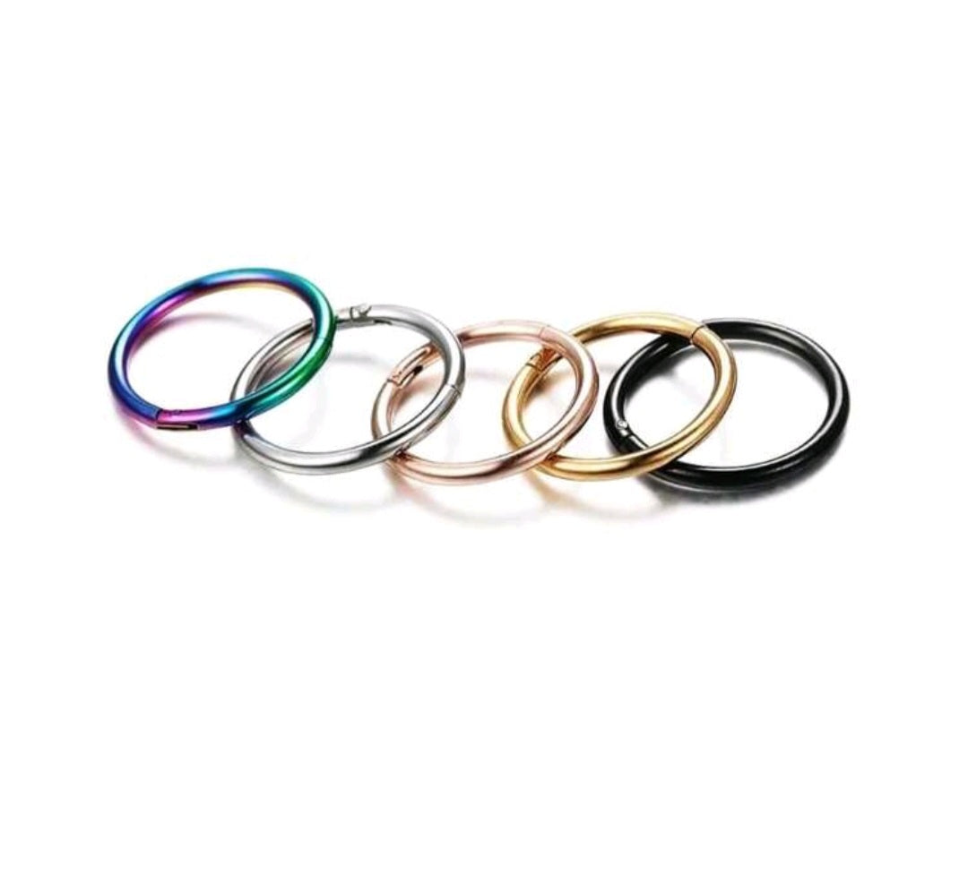 Plain Nose Ring (Single piece for pierced nose)