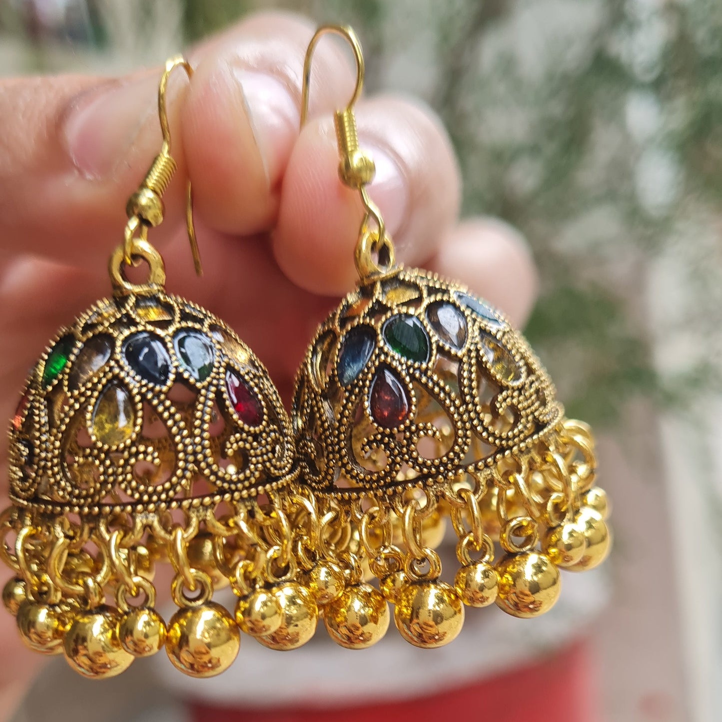 Ethnic Multi-Color Jhumka