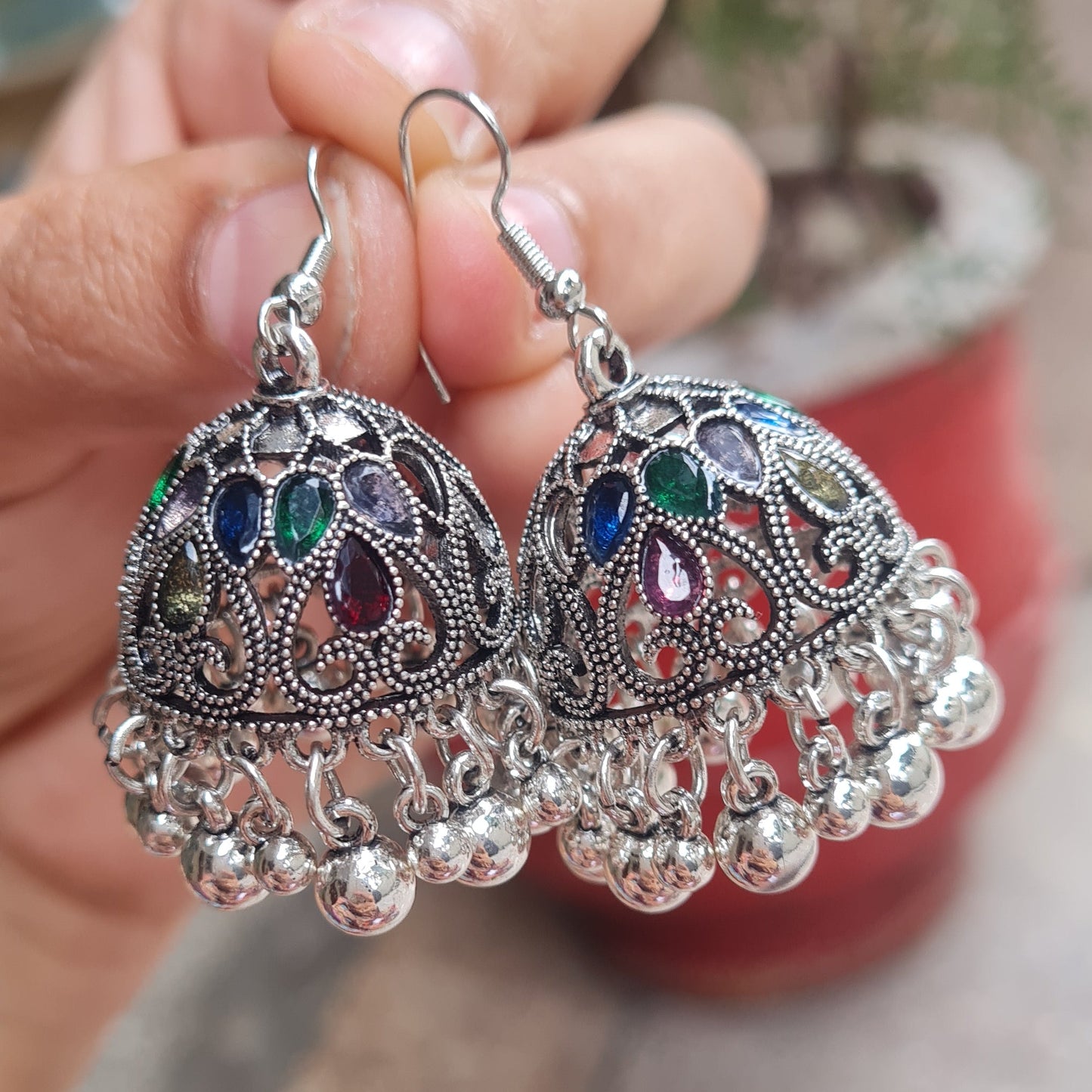 Ethnic Multi-Color Jhumka