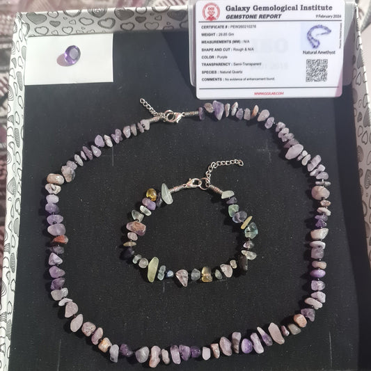 Natural Gemstones Set (With Lab Card)