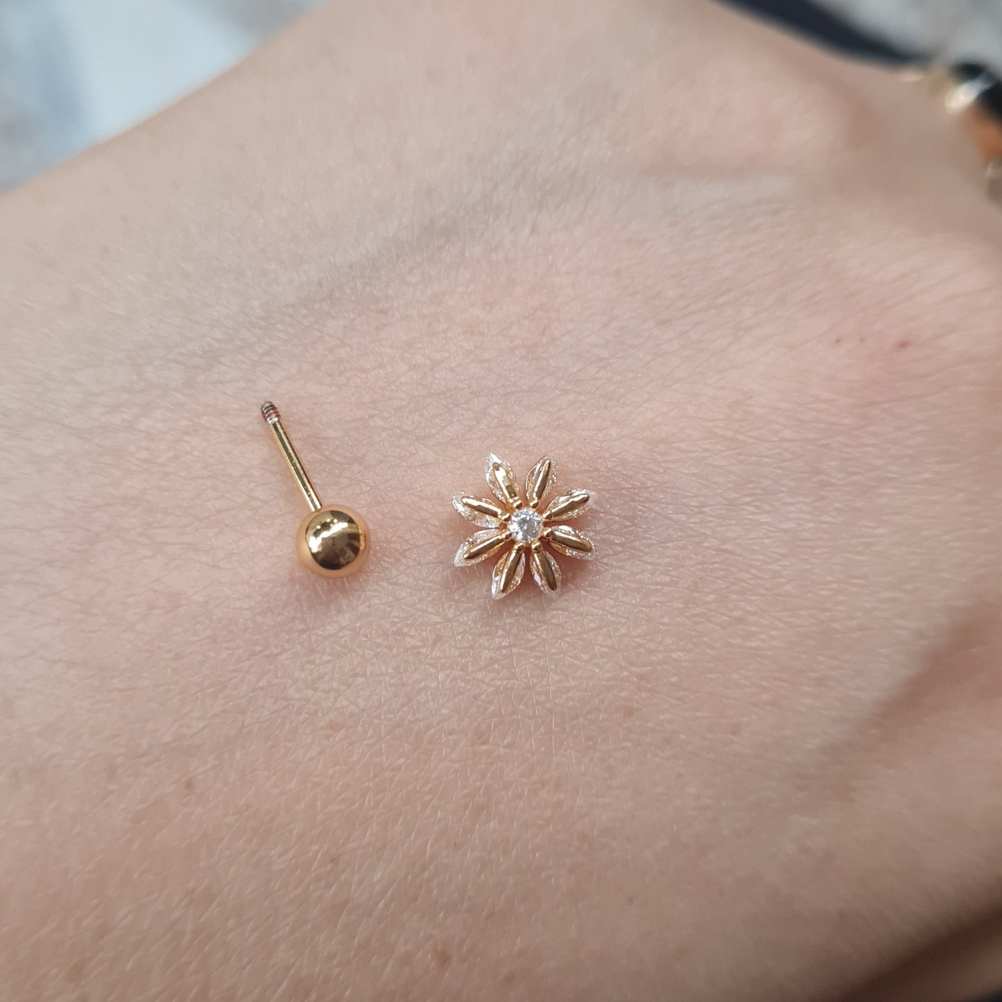 Nose Pin (Single Piece, for pierced nose)