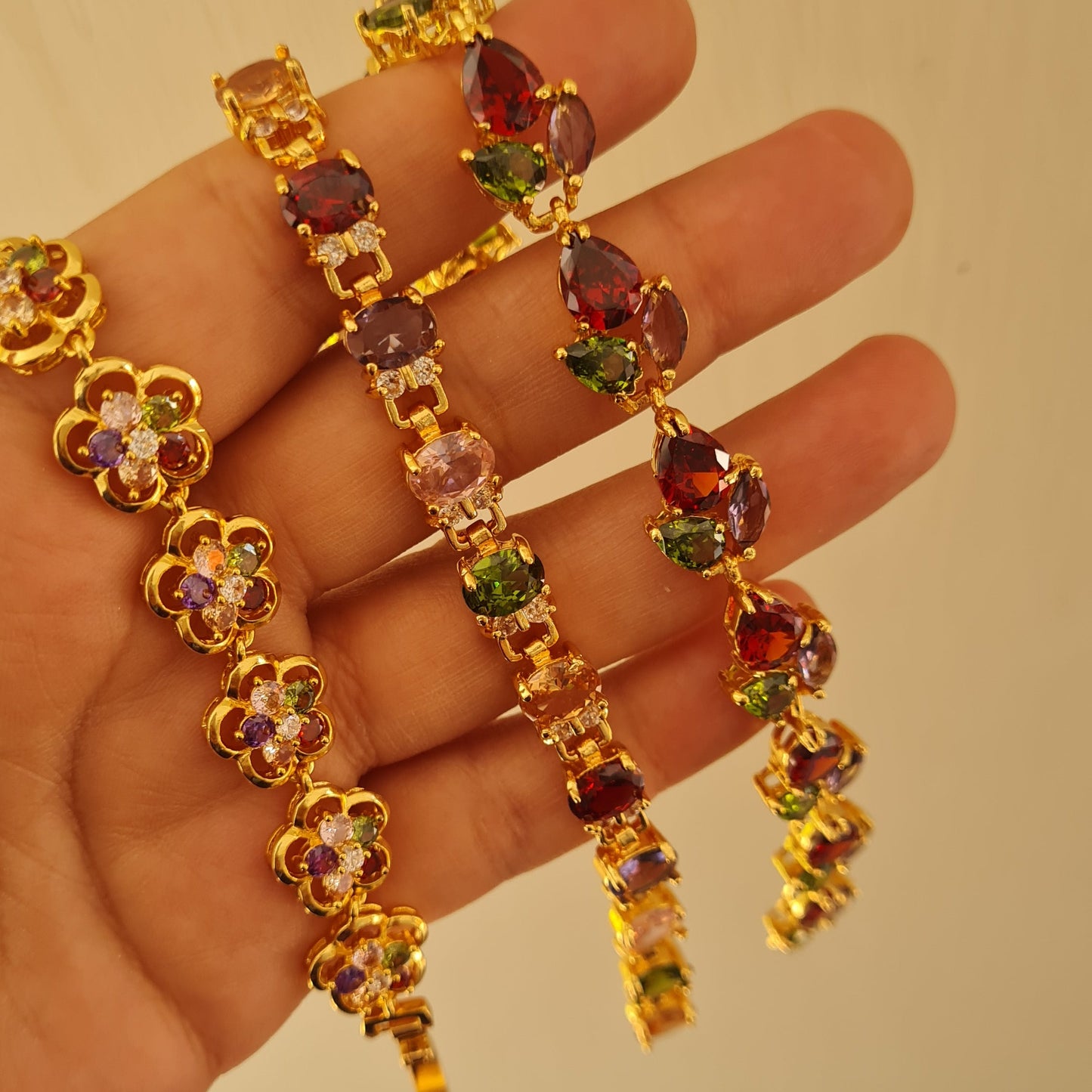 Multicolor Gold Bracelet
