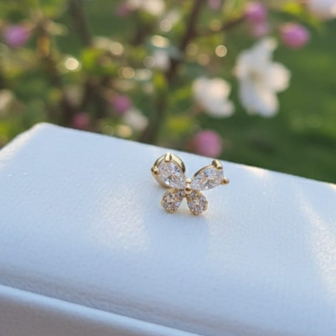 Nose Pin (Single Piece, for pierced nose)