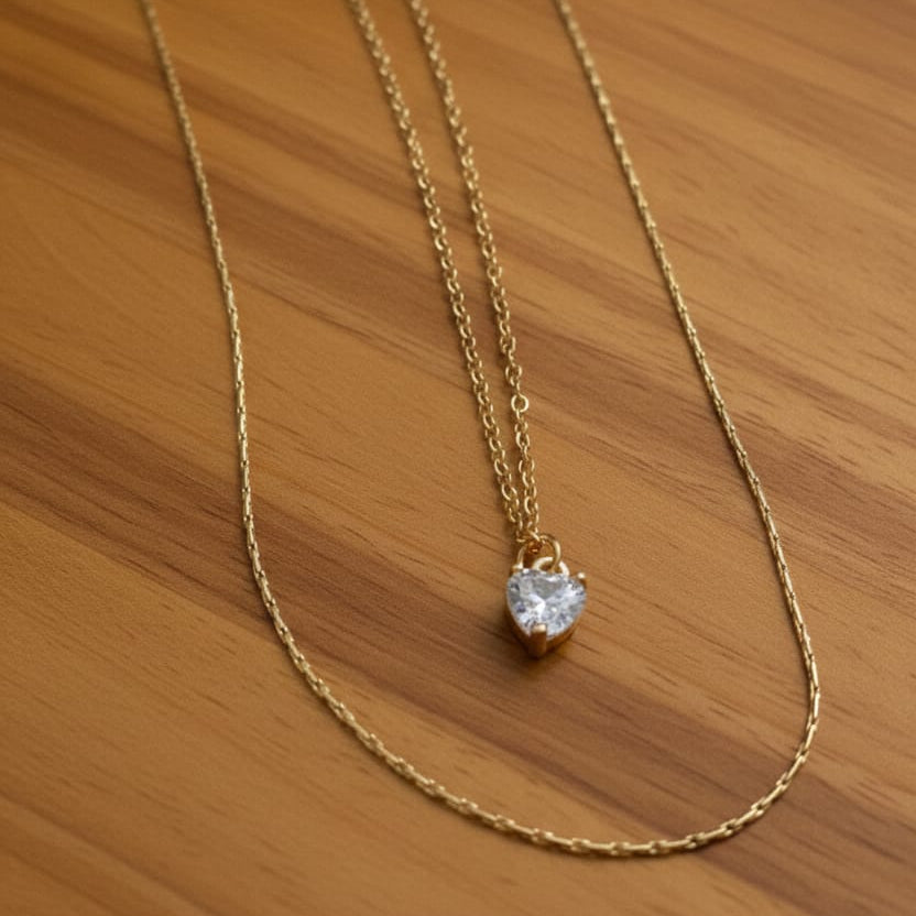 Double Layered Minimal Necklace
