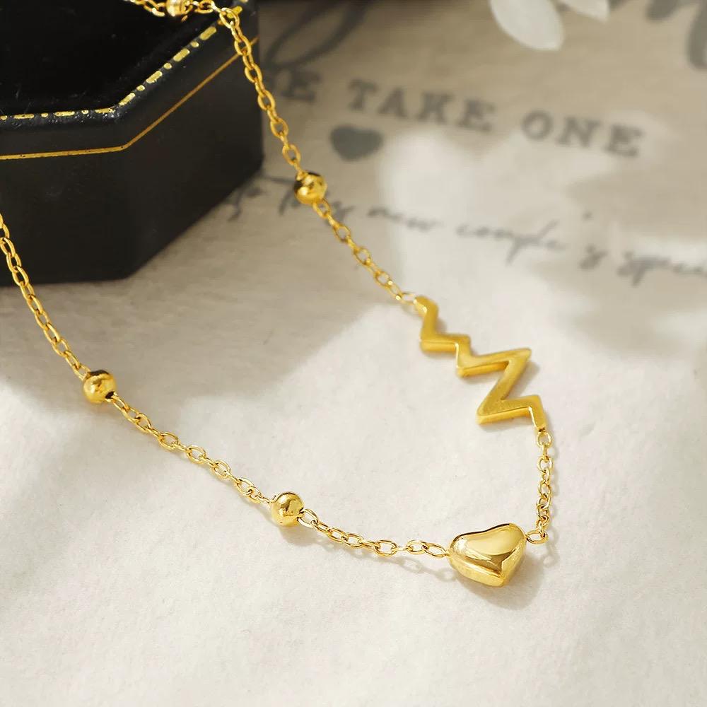 Heart Beat Anklet (Single Piece)