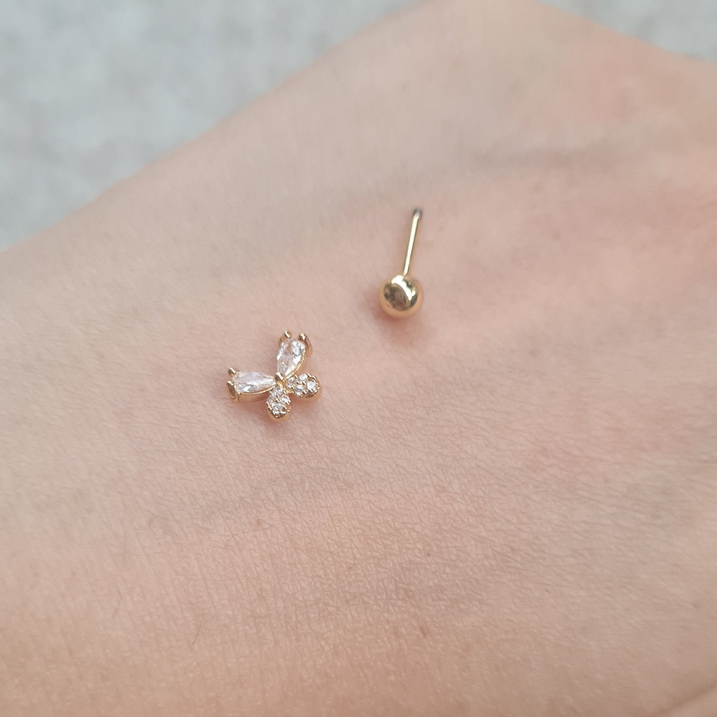 Nose Pin (Single Piece, for pierced nose)