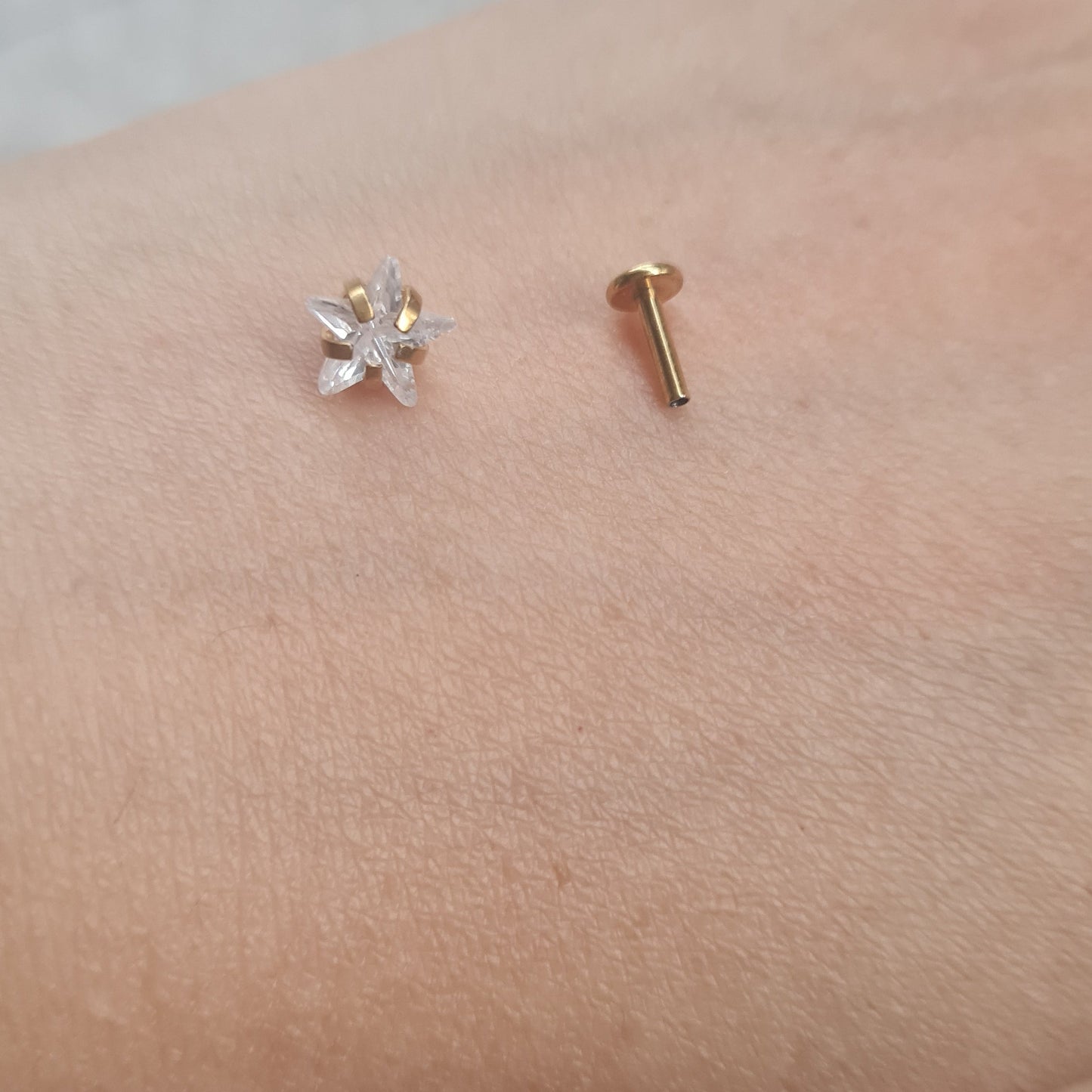Nose Pin (Single Piece, for pierced nose)