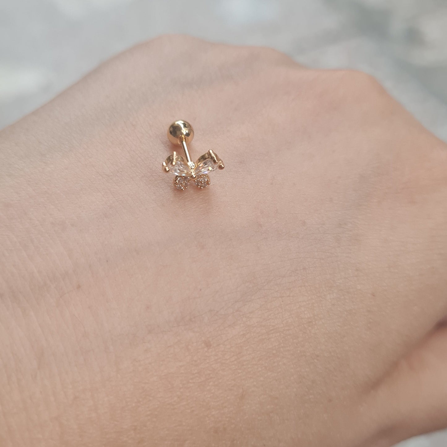 Nose Pin (Single Piece, for pierced nose)