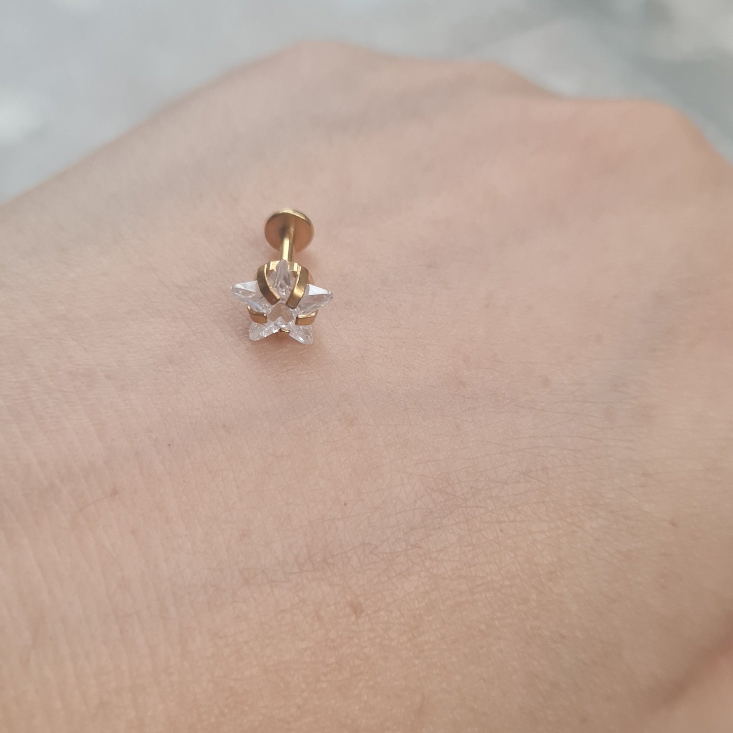 Nose Pin (Single Piece, for pierced nose)
