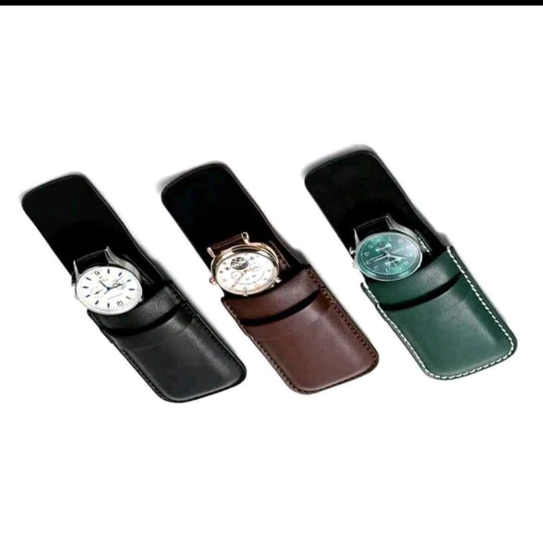 Leather Watch Pouch