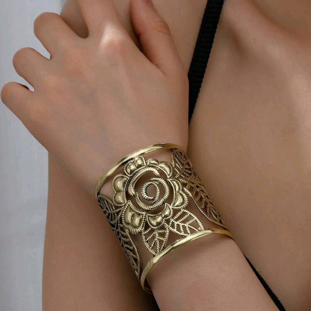 Ethnic Flower Handcuff