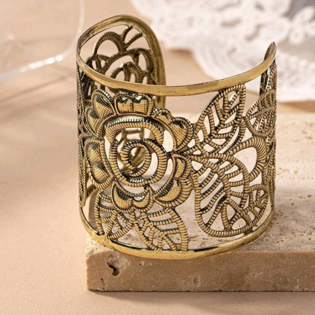 Ethnic Flower Handcuff