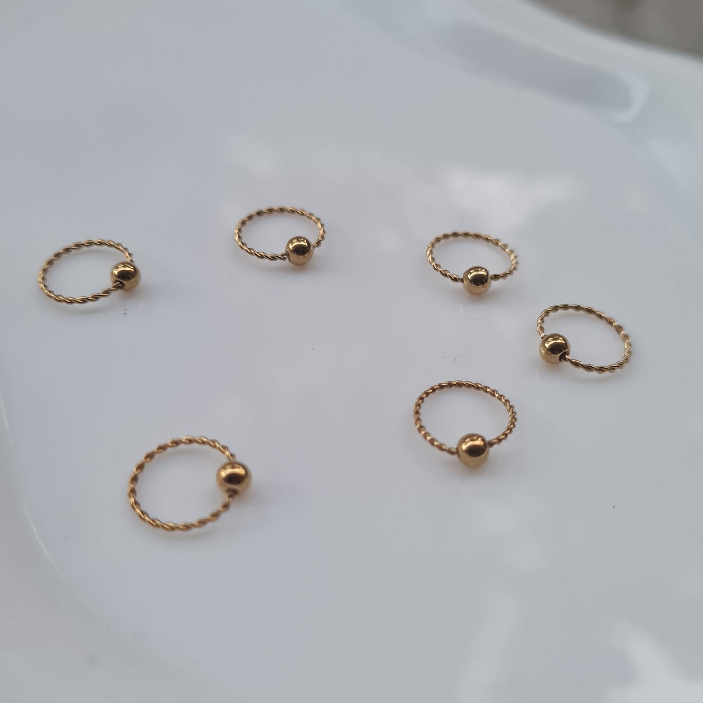 Spiral Nose Ring (1-Pc For Pierced Nose only)