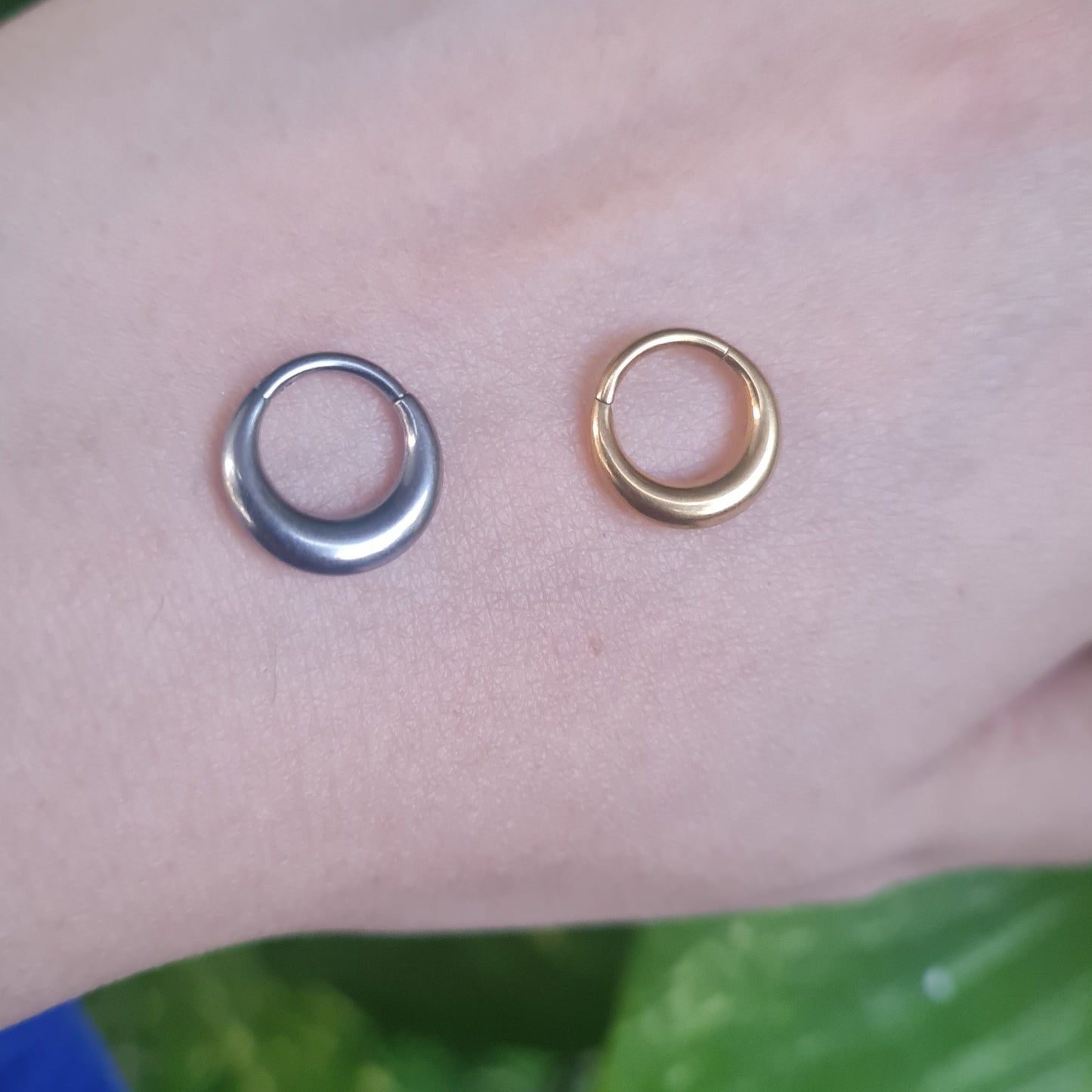 Moon Nose Ring (1-Piece for Pierced Nose only)