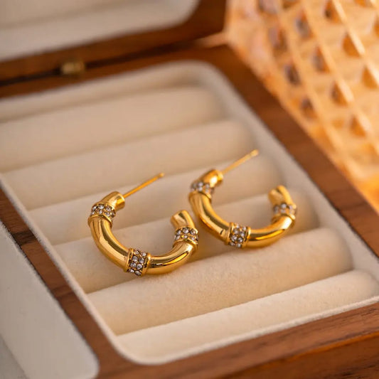 Rhinestone Hoops