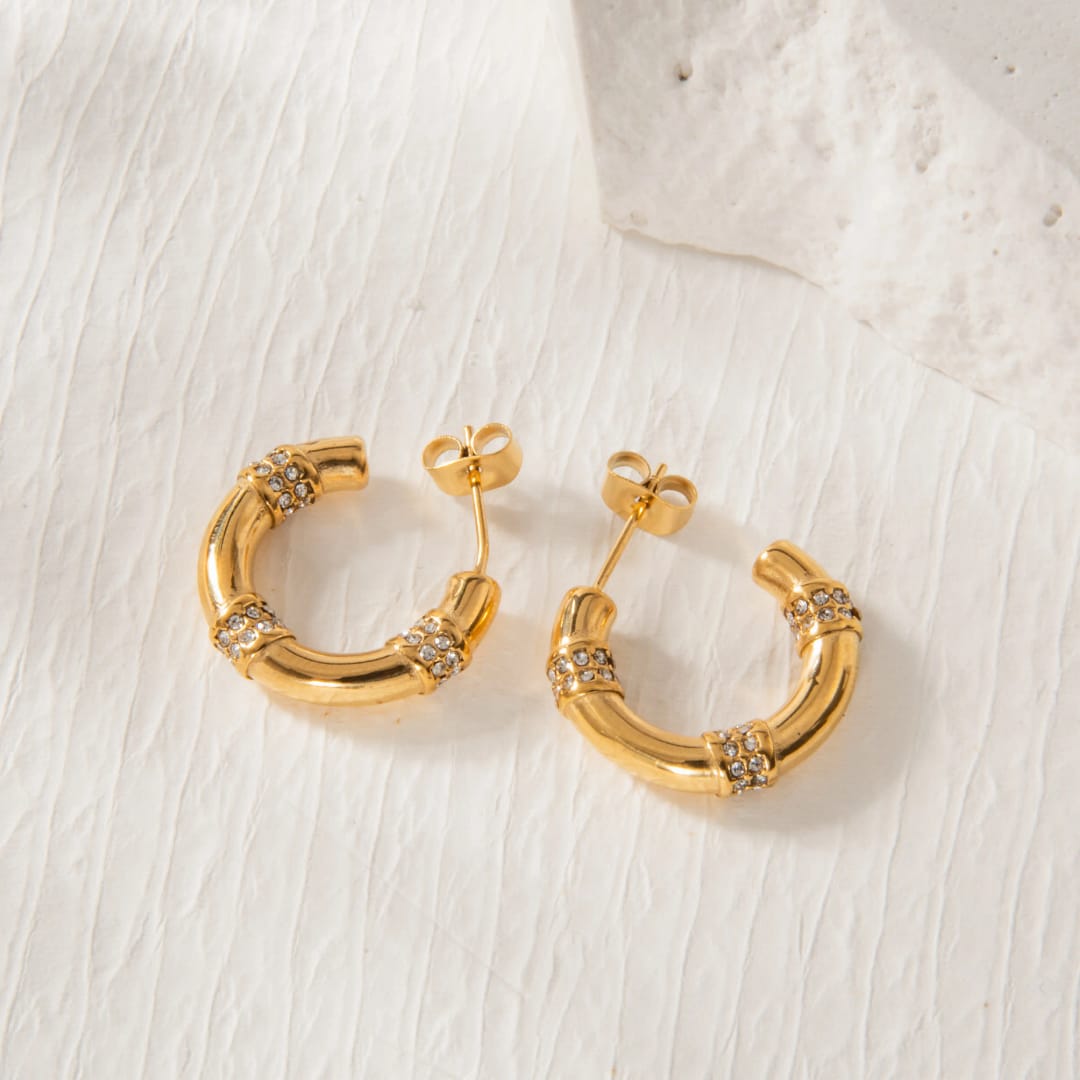Rhinestone Hoops