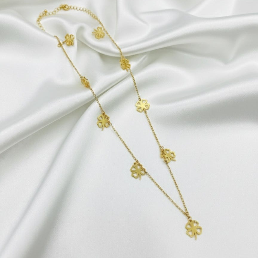 Stainless steel Necklace and Ear stud