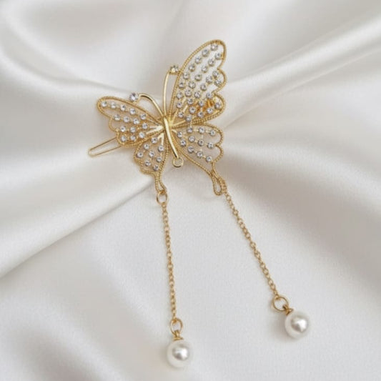 Sparkling clip with rhinestones