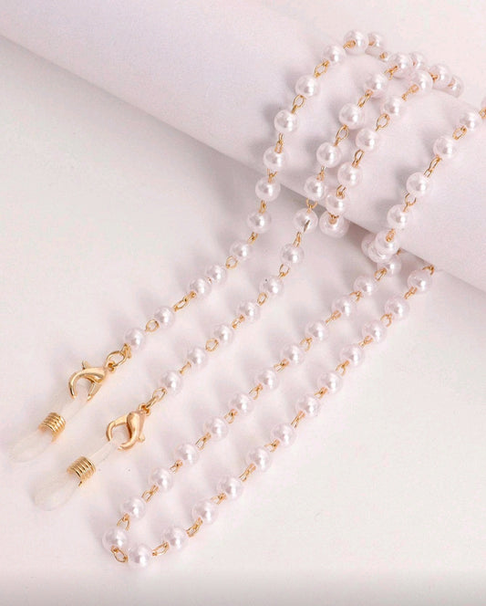 White pearl eyeglasses chain (1 Piece only)