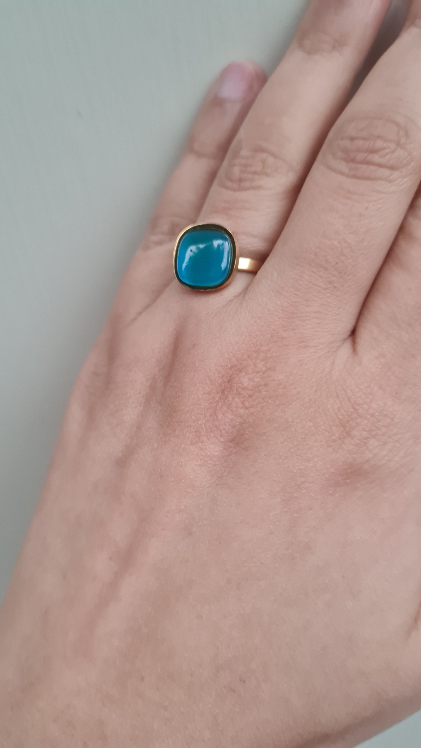 Cat-eye Stone Ring- Stainless Steel