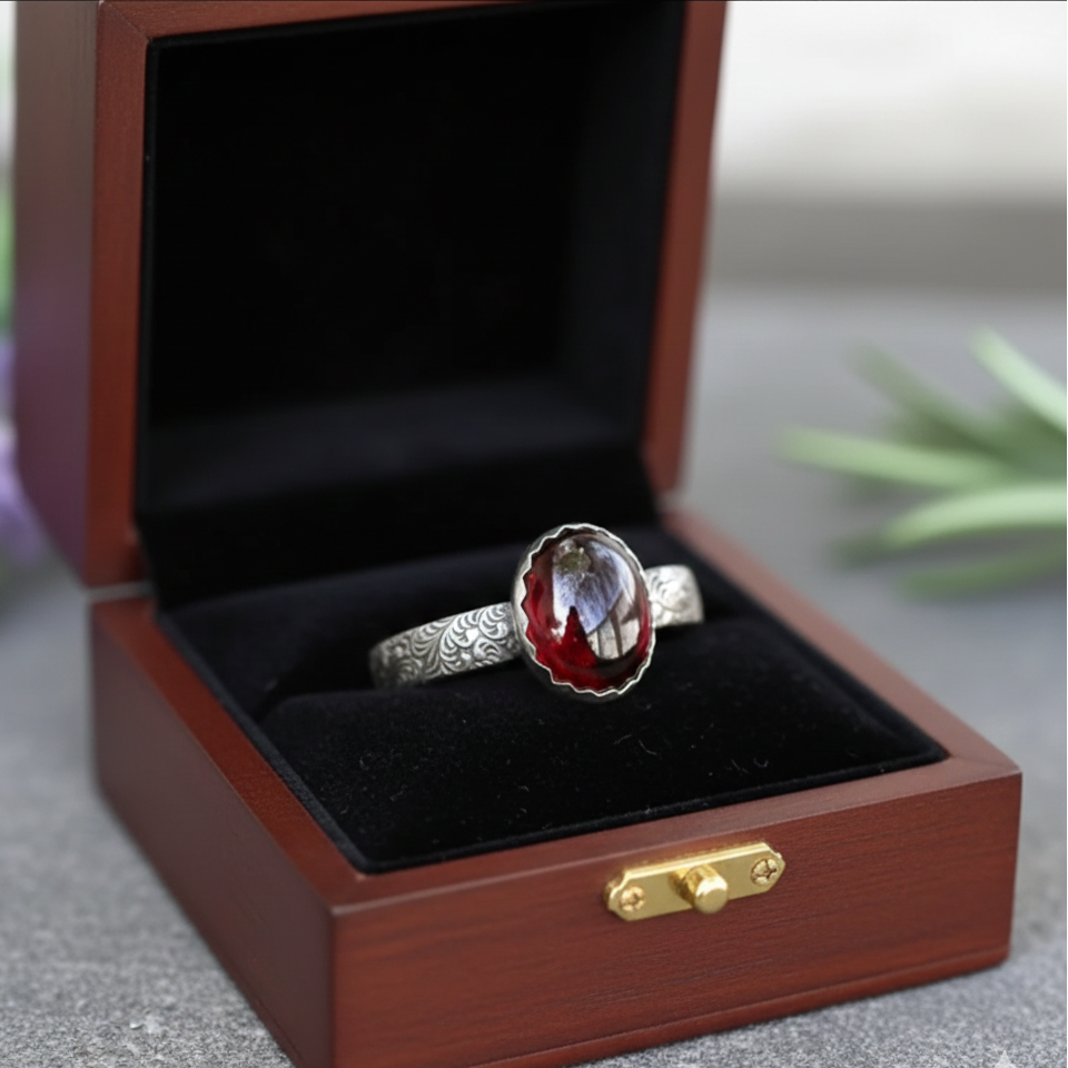 Carved Meron Ring