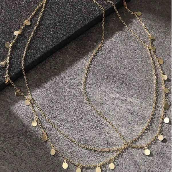 Head Chain Round Sequins