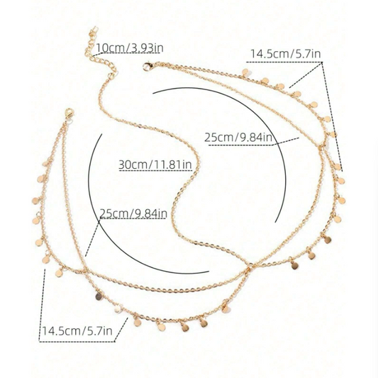 Head Chain Round Sequins