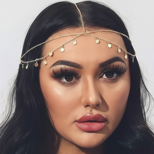 Head Chain Round Sequins