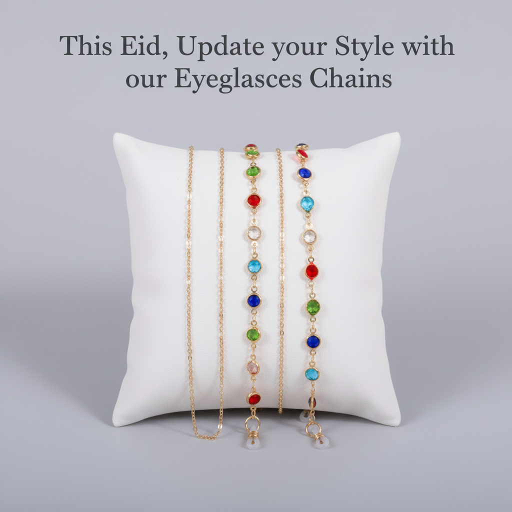 Eyeglasses chain with Rhinestones (1 piece - Chain only)
