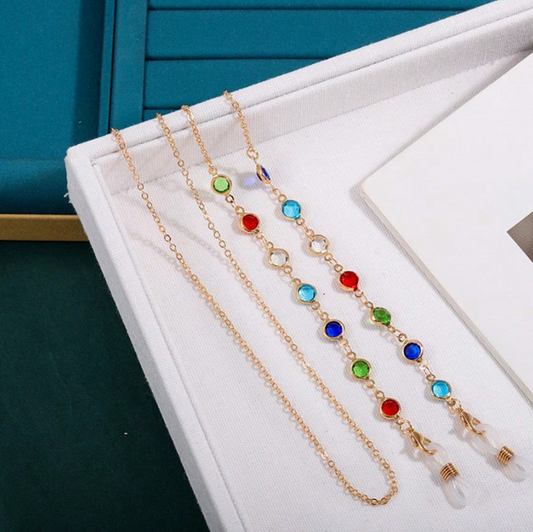 Eyeglasses chain with Rhinestones (1 piece - Chain only)