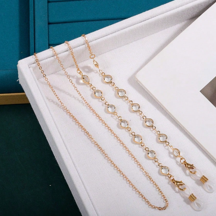Eyeglasses chain with Rhinestones (1 piece - Chain only)