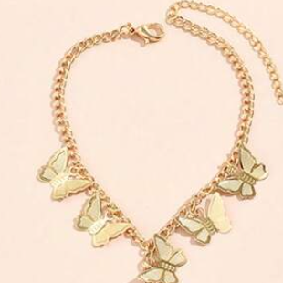 Finger Ring Butterfly Bracelet