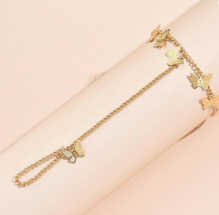 Finger Ring Butterfly Bracelet