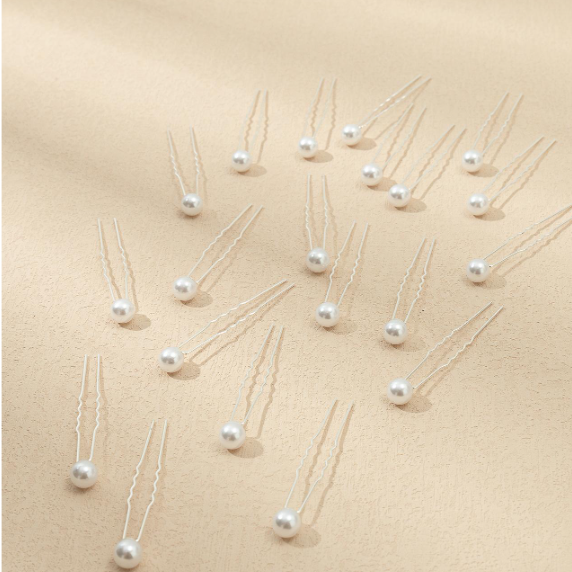 Faux Pearl Hair Bun Pins (4 piece)