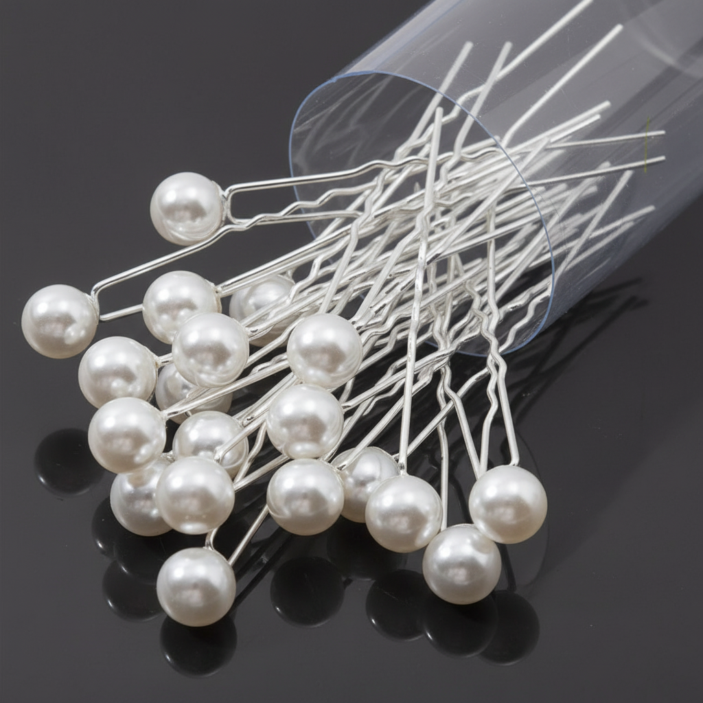 Faux Pearl Hair Bun Pins (4 piece)