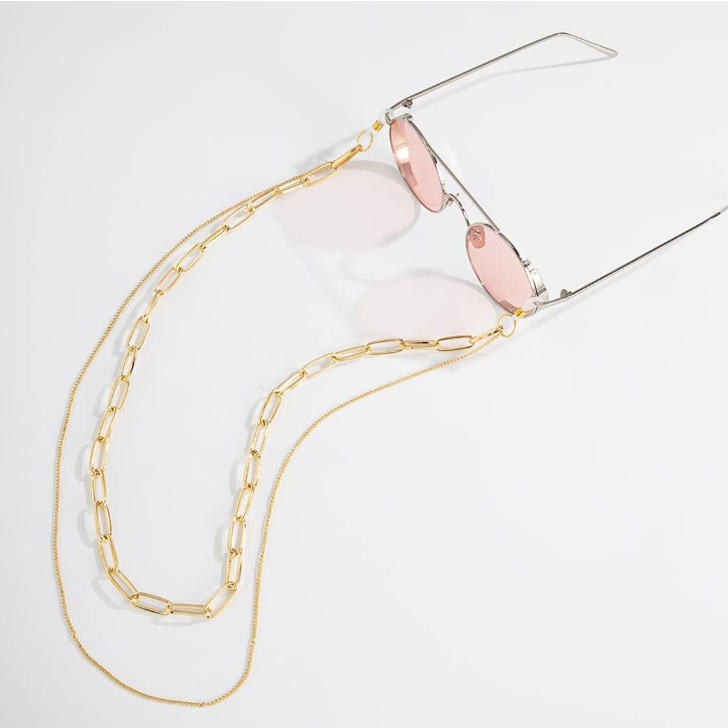 Double Layer Sunglasses Gold Chain (1 piece - Chain only)