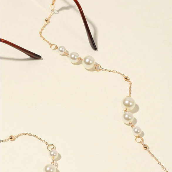 Large Small Pearl Eyeglasses Chain