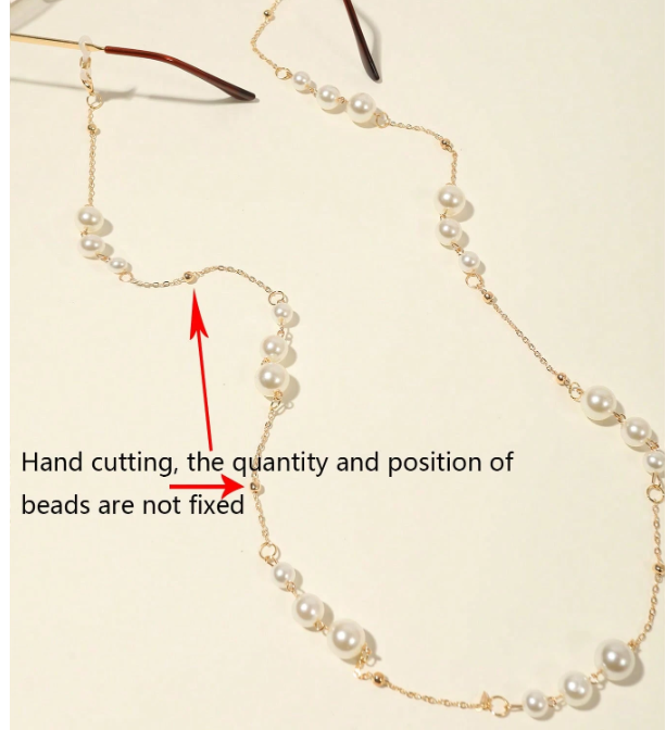 Large Small Pearl Eyeglasses Chain