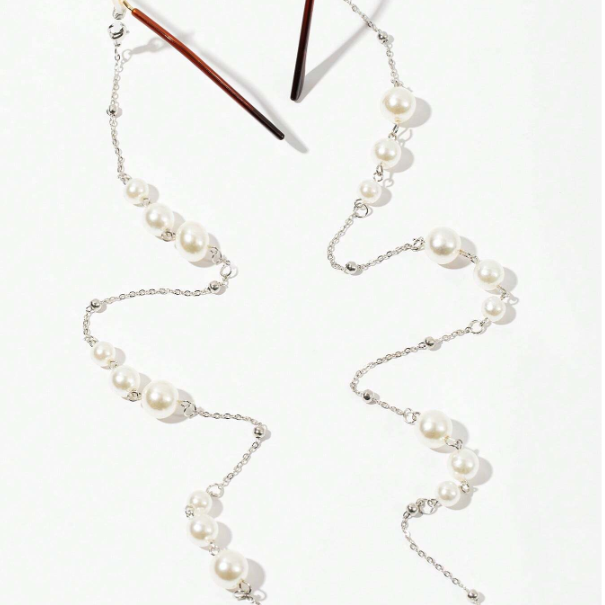 Large Small Pearl Eyeglasses Chain
