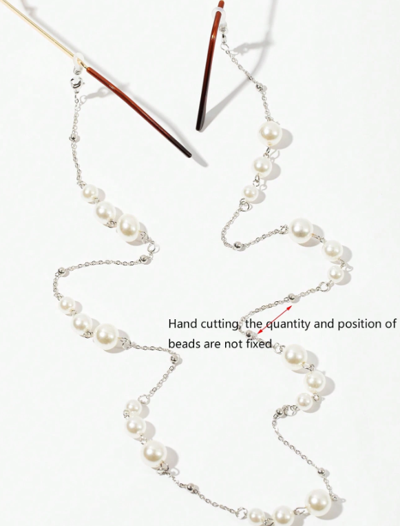 Large Small Pearl Eyeglasses Chain