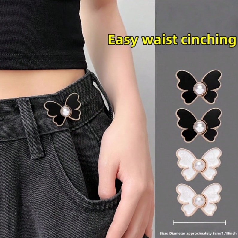Metal waistband No Sew buttons for Ladies' pants (2 pieces)