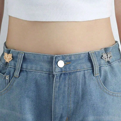Metal waistband No Sew buttons for Ladies' pants (2 pieces)