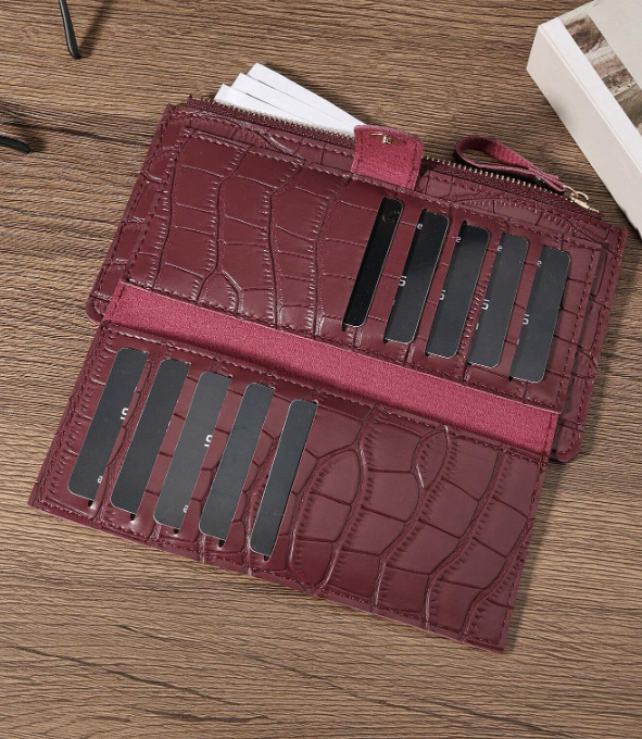 Ladies Wallet Crocodile Pattern