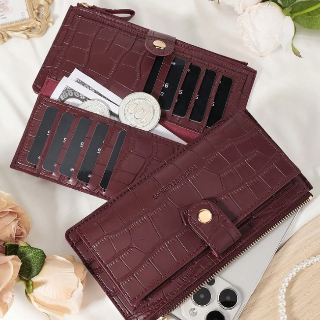Ladies Wallet Crocodile Pattern