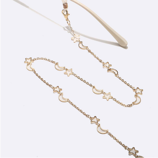 Star and Moon Eyeglasses Chain